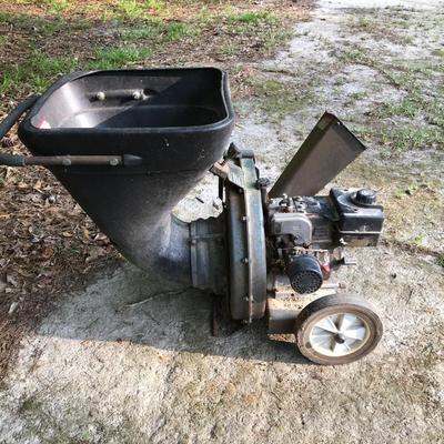 Shredder, gas powered leaf shredder, 5 HP