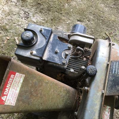 Shredder, gas powered leaf shredder, 5 HP