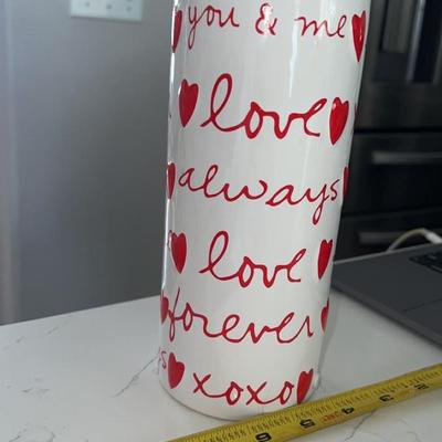I LOVE YOU vase