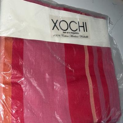 Set of 4 color cotton napkins