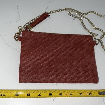 Cute brown chain side purse