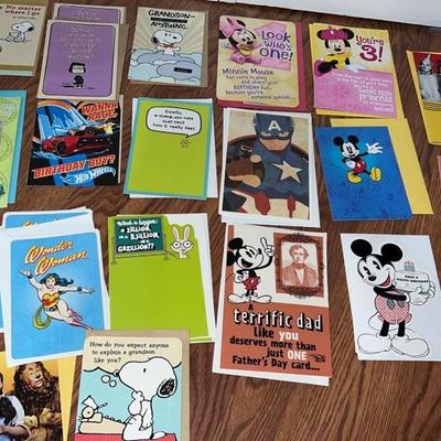 Lot of Disney vintage greeting and birthday cards