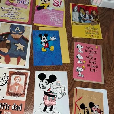 Lot of Disney vintage greeting and birthday cards