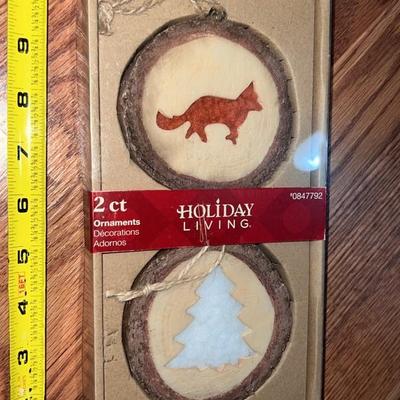 holiday living 2 ornaments