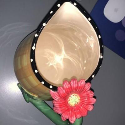 Becca Signature Collection Flower Hand Painted pitcher.
