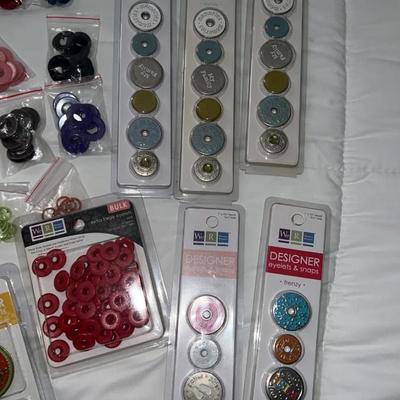lot of eyelets and gromlets for arts and craft