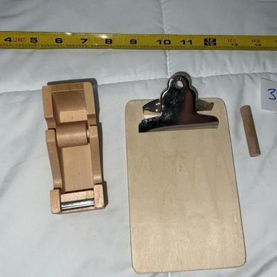 mini tape holder and clipboard