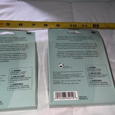 EK success jolees boutique "grrom" mini t shirt adhesive and hanger lot of 2