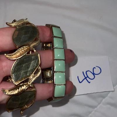beautiful 2 green bracelets