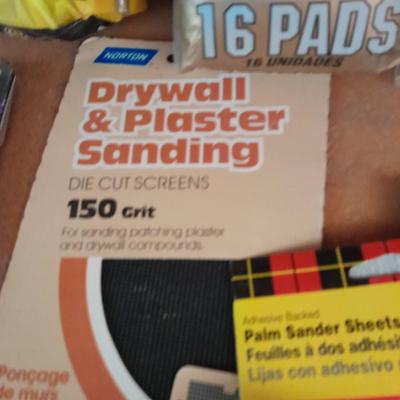 Large assortment of Sandpaper and sanding supplies
