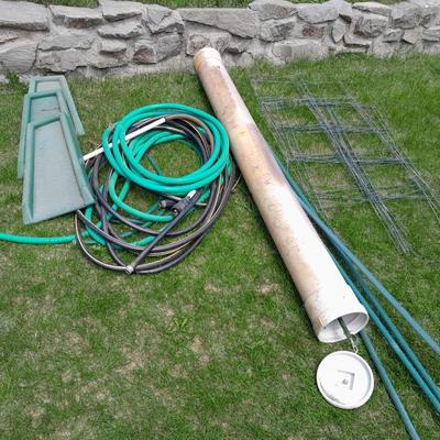 Yard / Garden hoses, Garden stakes, Downspout diverters