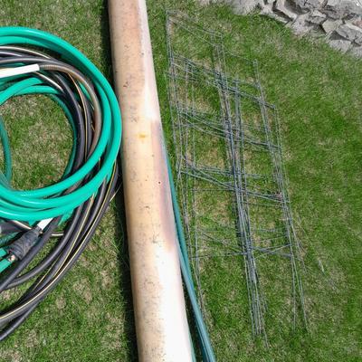 Yard / Garden hoses, Garden stakes, Downspout diverters