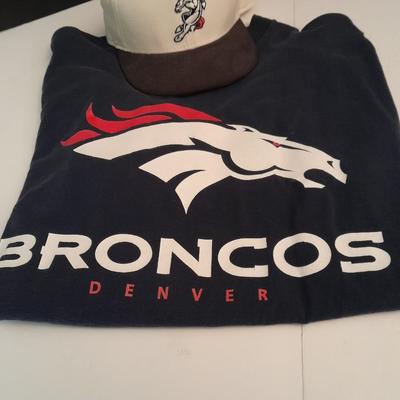 Bronco's Hat, and a Bronco's T-shirt
