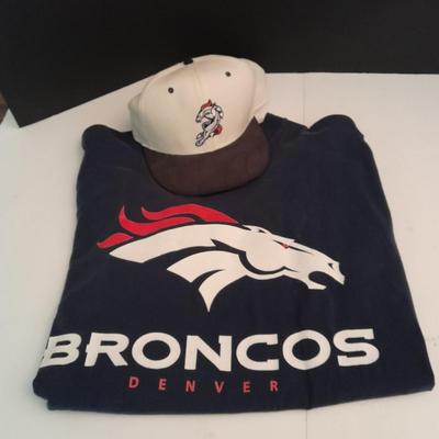 Bronco's Hat, and a Bronco's T-shirt