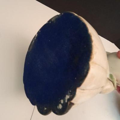 Vintage Rose Cottage Rabbit Cookie Jar