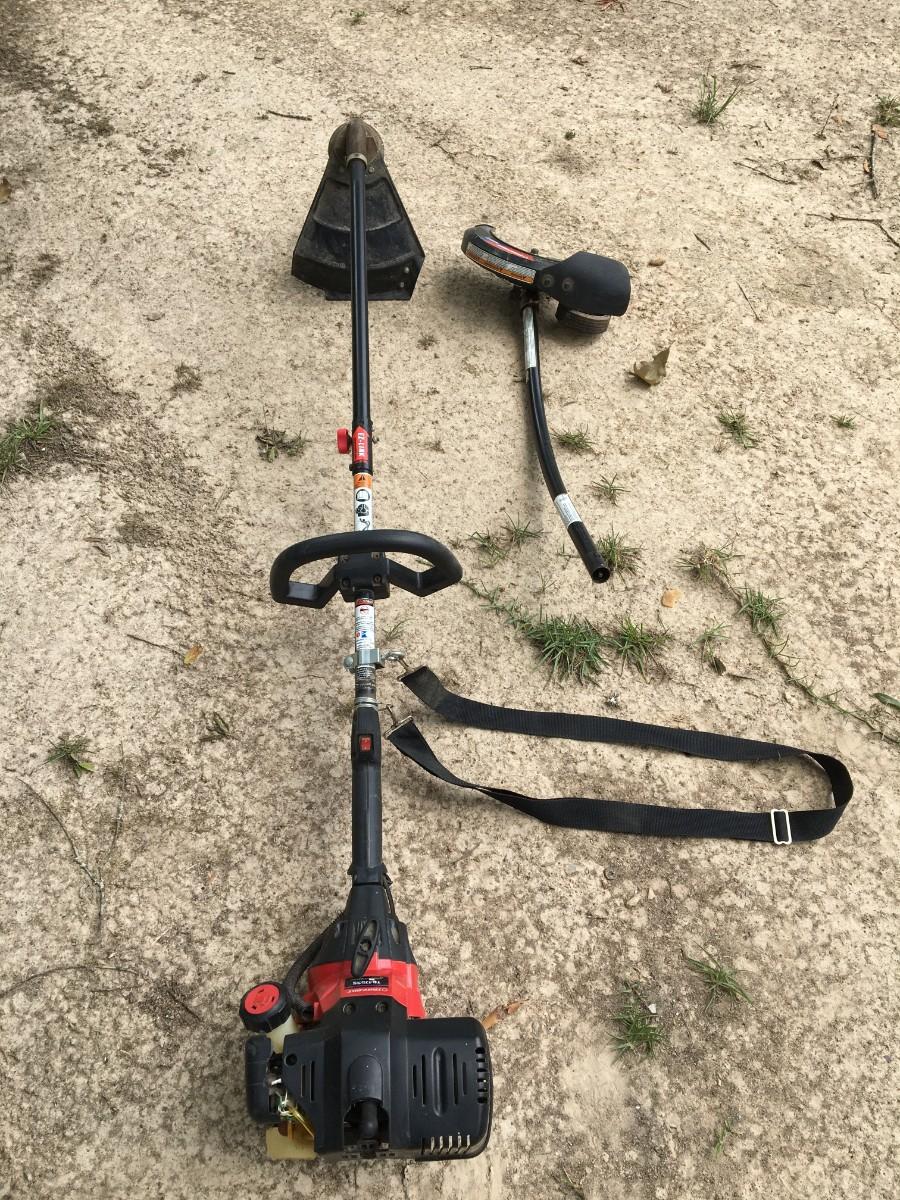 TroyBilt weed eater & edger, model TB475SS, NEEDS FUEL TANK & PRIMER