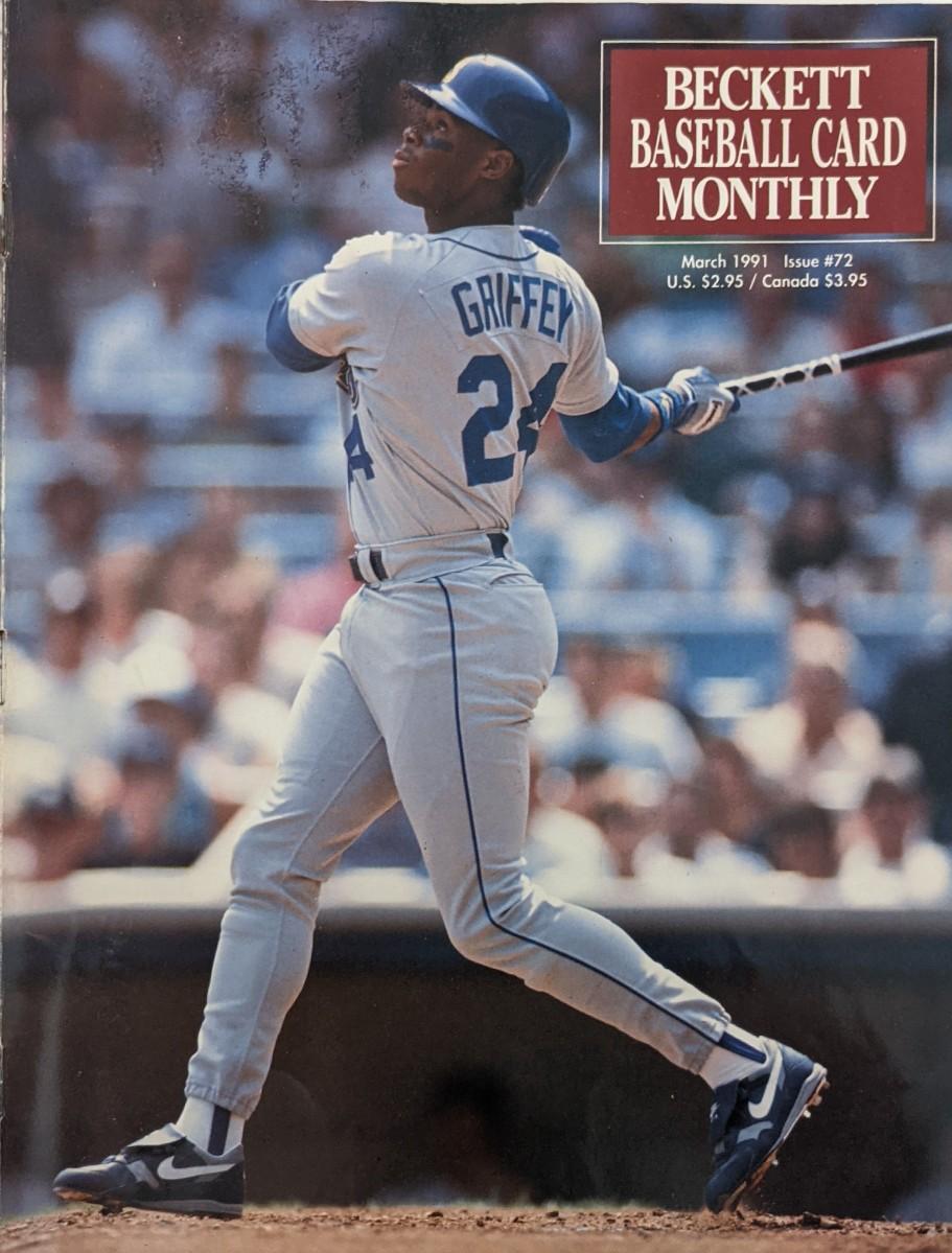 Beckett baseball card monthly magazine march 1992 issue 72