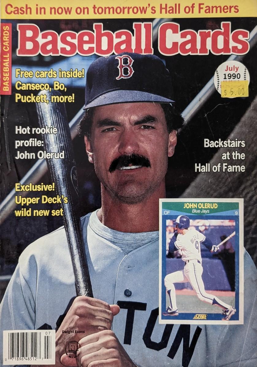 Baseball Cards Magazine Dwight Evans July 1990 Issue