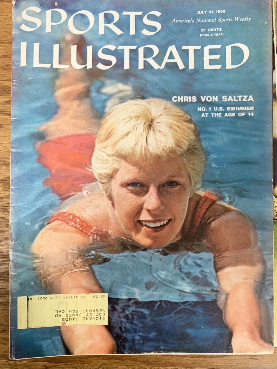 Sports Illustrated Magazine 1958 Chris Von Saltza Issue