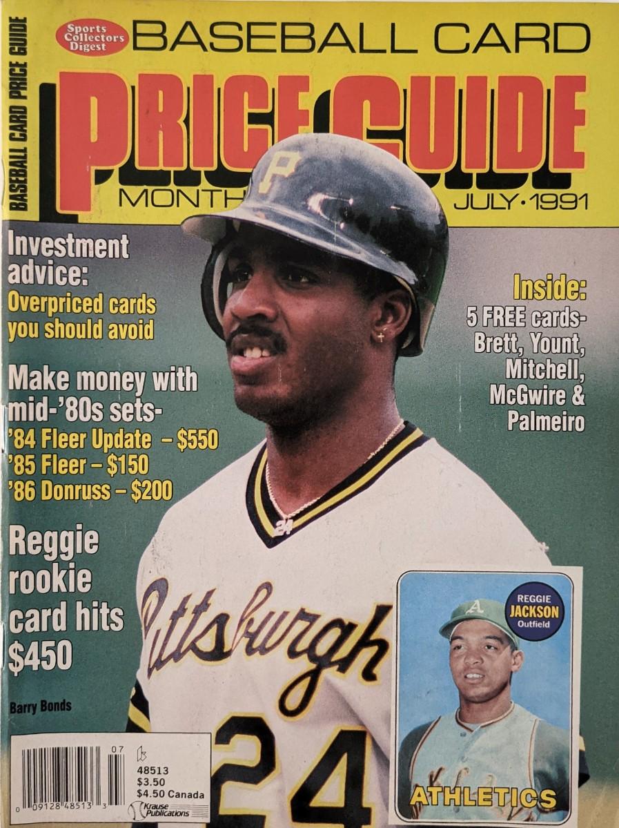 Baseball Card Price Guide Monthly Magazine July 1991