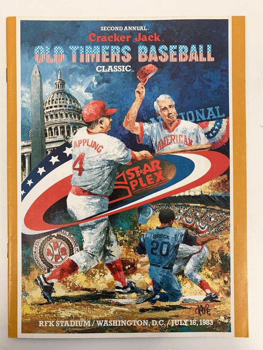 1983 Second Annual Cracker Jack Old Timers Baseball Classic Program