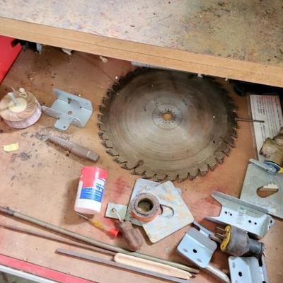 Metal tool storage & contents