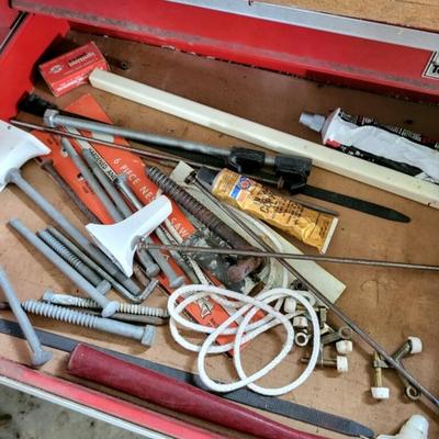 Metal tool storage & contents