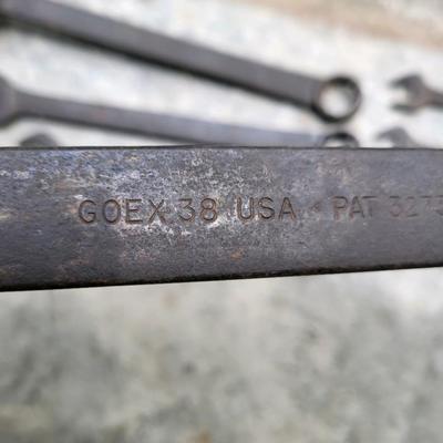 Antique tools LOT 1 - set of 9 S.A.E. Snap-On wrenches
