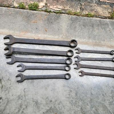Antique tools LOT 1 - set of 9 S.A.E. Snap-On wrenches