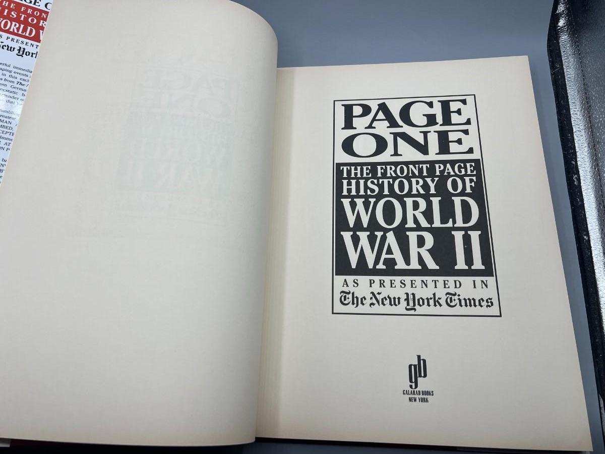 Vintage New York Times Page One The Front Page History of