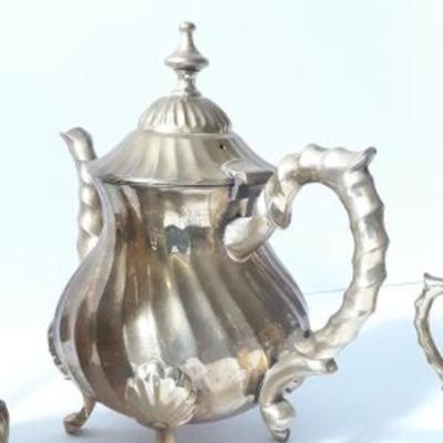 Vintage Twisted Brass Coffee & Tea Service