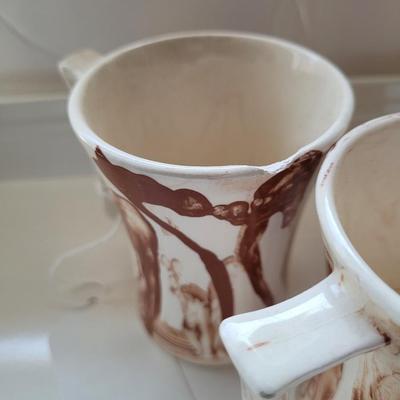 Vintage Native Clay Mugs/ Teacups
