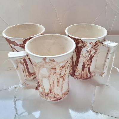 Vintage Native Clay Mugs/ Teacups