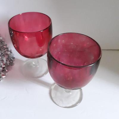 Cranberry Glass Lot 
