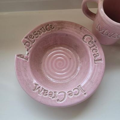 Vintage Milk & Cereal Set Bowl and Mug