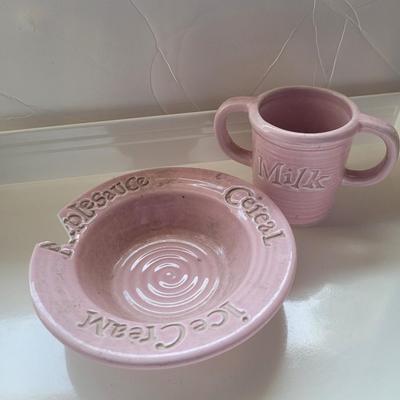 Vintage Milk & Cereal Set Bowl and Mug