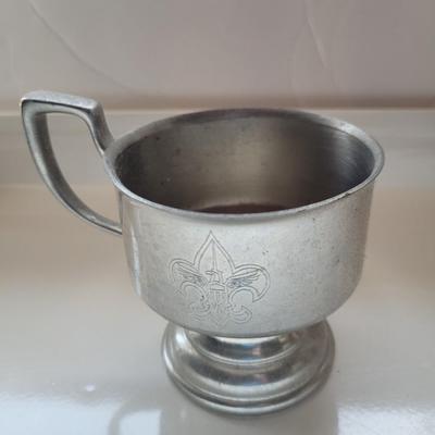 Fleur de Lis Pewter Cup Chalice