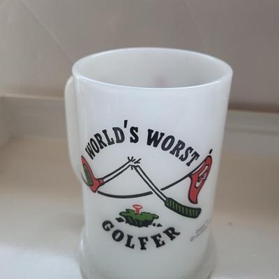 Ziggy Comic Strip Milkglass Beer Mug