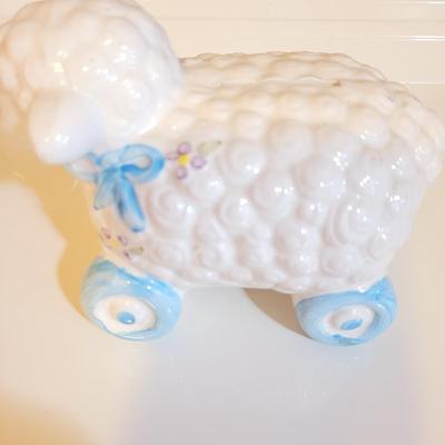 Vintage Lamb Coin Bank - Nursery Decor
