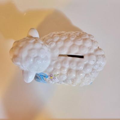 Vintage Lamb Coin Bank - Nursery Decor
