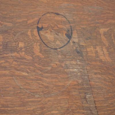 1920's QUARTER SAWN OAK ARTS AND CRAFTS STYLE DESK