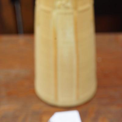 EPHRAIM POTTERY VASE 8" GOLD SIGNED LAURA KLEIN