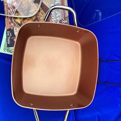 COPPER CHEF 11â€ CASSEROLE/DUTCH OVEN AND GLASS PRESS
