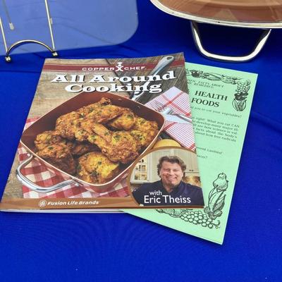 COPPER CHEF 11â€ CASSEROLE/DUTCH OVEN AND GLASS PRESS