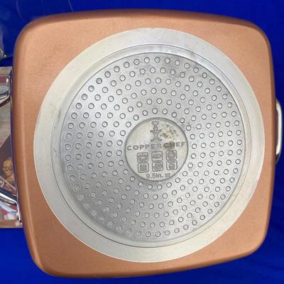 COPPER CHEF 11â€ CASSEROLE/DUTCH OVEN AND GLASS PRESS
