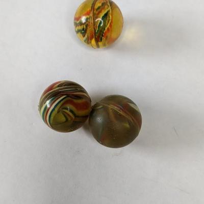 Antique Glass and Glazed Marbles