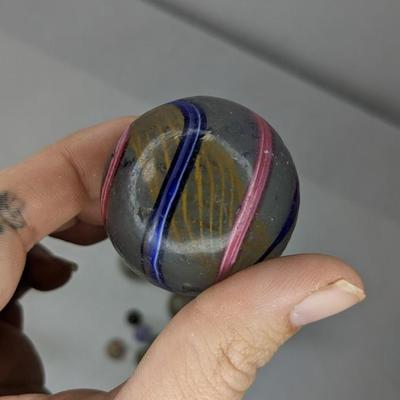 Antique Glass and Glazed Marbles