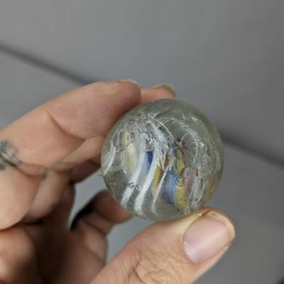Antique Glass and Glazed Marbles