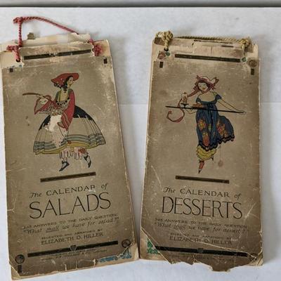 1900's Calendar Cookbooks and Travelling Sentiments