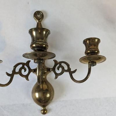 Solid Brass Wall Mount Candelabras